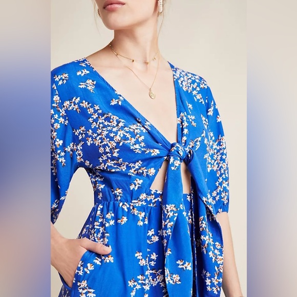 FAITHFULL THE BRAND x ANTHROPOLOGIE Sophie Romper in size 4 - Picture 7 of 11